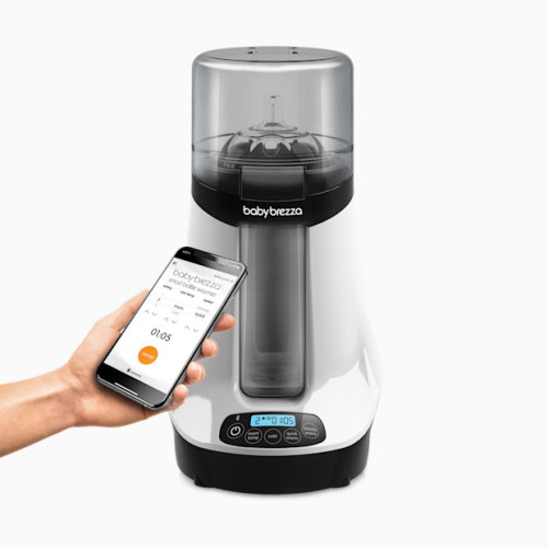 Smart Bluetooth Connected Bottle Warmer - White On Black