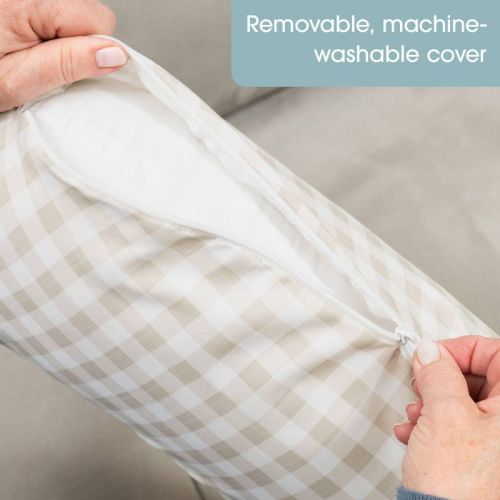 Boppy momkind Nursing Pillow - Taupe Gingham Check