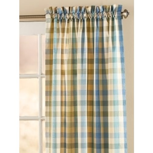 Moire Plaid Rod Pocket Curtains by Country Curtains®