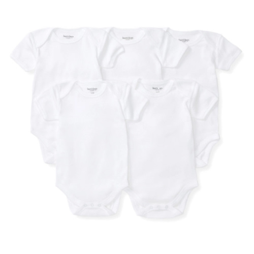 Bee Essentials Organic Short Sleeve Baby Bodysuit 5 Pack | Burt's Bees Baby®