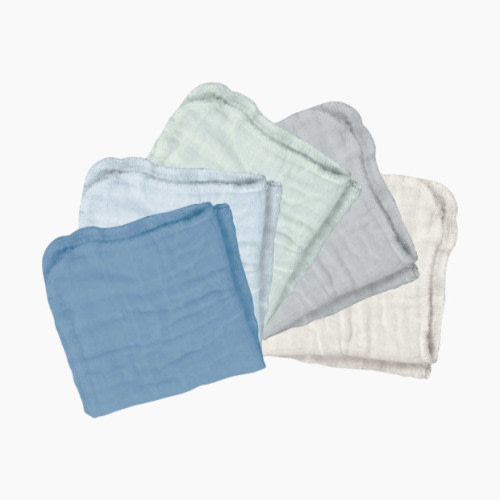 GREEN SPROUTS Muslin Cloths (5 Pack) - Blueberry