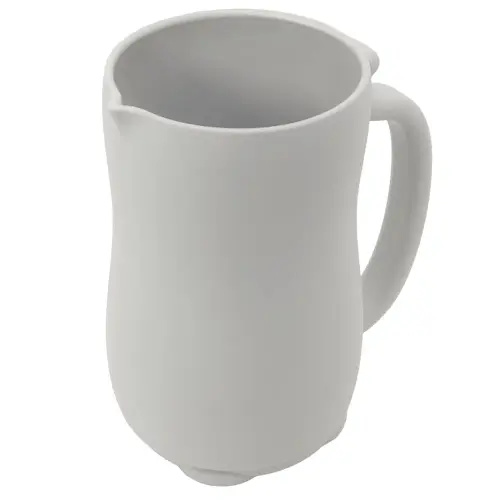 Mandoo Baby Bath Rinse Cup - Food Grade Silicone Shampoo & Body Washing Rinser for Kids With Easy Grip Handle - Baby Essentials (Light Gray)