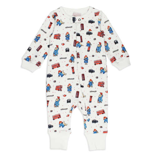 Organic Footless 2-Way Zipper Romper in London Paddington™ – L'ovedbaby