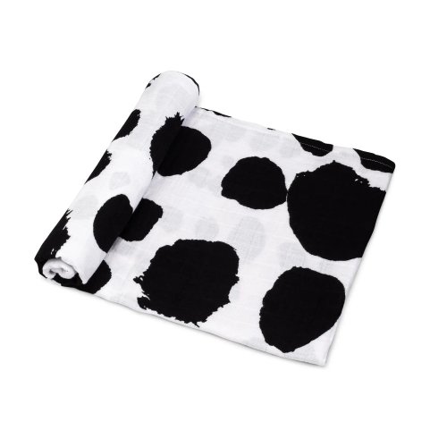 Organic Cotton Muslin Swaddle Blanket | Spotted — XO Bimbi, LLC