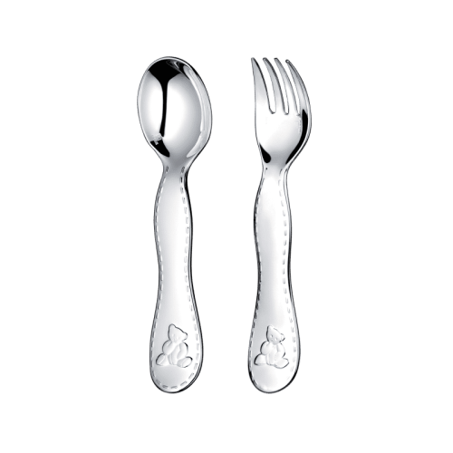 Silver-Plated Two-Piece Baby Flatware Set