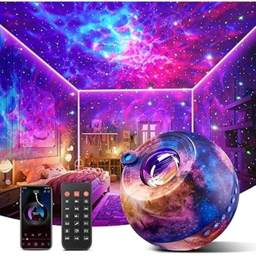 Star Projector, 15 Colors Galaxy Projector for Bedroom Adults,15 White Noise Star Projector for Ceiling for Adults ,Bluetooth Star Projector Galaxy Light Projector, Star Lights for Ceiling Projector