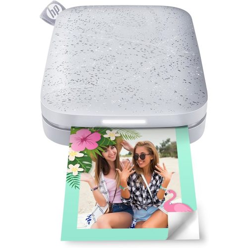 HP Sprocket 2x3" Instant Smartphone Photo Printer - Portable Color Wireless Mobile Printer - Zink Sticky-Back Photos - Print from Compatible iOS & Android Devices with Bluetooth w/Fun App - Luna Pearl