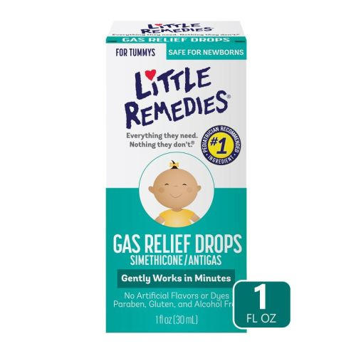 Little Remedies Gas Relief Drops For Babies - Natural Berry - 1 Fl Oz