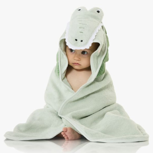 Gator - Super Soft Animal Baby Hooded Towel & Washcloth Set