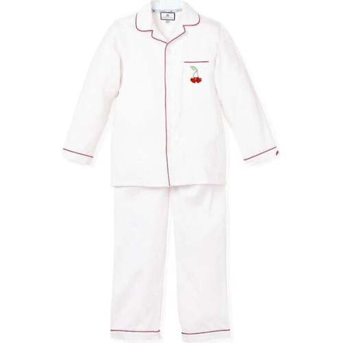 Petite Plume x Maisonette Kid's Twill Pajamas, Chéri Amour - (Size 4)