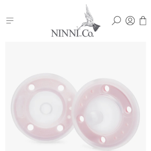 Ninni Pacifier Petal Pink 2 Pack
