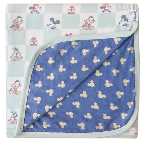 Large Premium Knit Baby 3 Layer Stretchy Quilt Blanket "Mickey Mouse & Friends" by Copper Pearl
