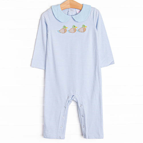 Seasonal Swim Applique Romper, Blue
–
Stitchy Fish