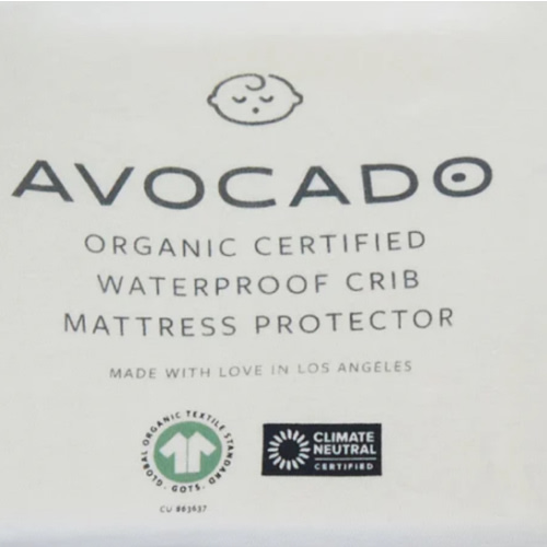Organic Waterproof Crib Protector Pad | Avocado Green Mattress