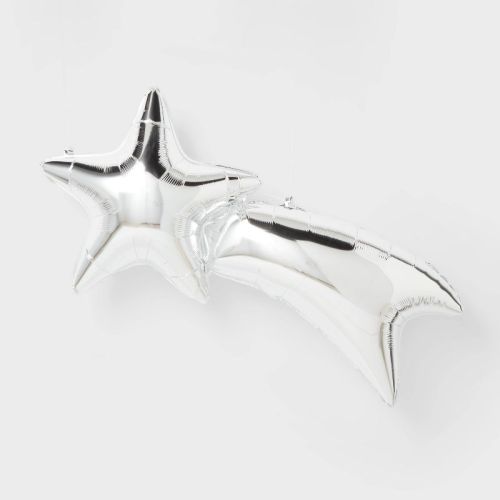 Silver Shooting Star Foil Balloon - Spritz™