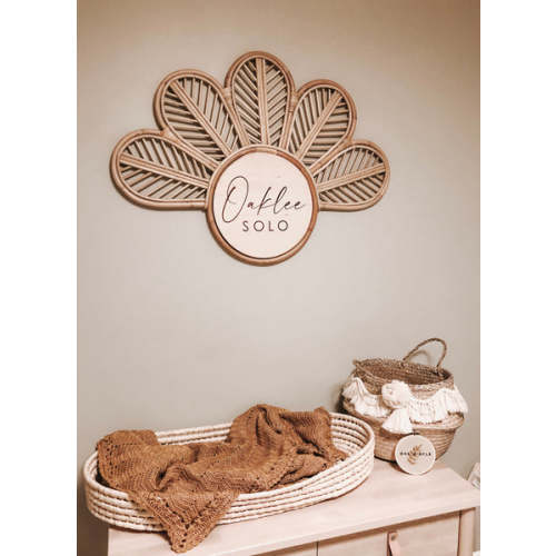 Rattan Nursery Name Sign | Boho Name Sign | Oak and Ayla – Oak & Ayla