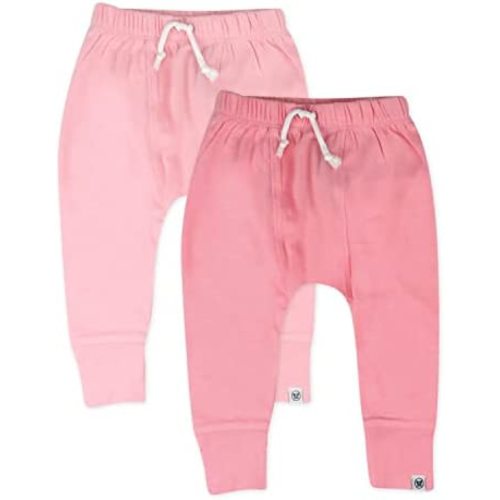 HonestBaby Multipack Honest Pants Joggers Pull on 100% Organic Cotton for Infant Baby and Toddler, Boys, Girls, Unisex