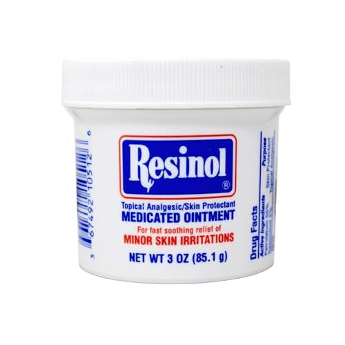 Resinol Medicated Ointment for Pain Relief and Protection of Skin Irritations, 3.3 Ounce (Pack of 1)