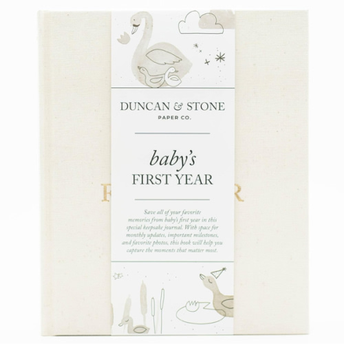 Baby First Year Book - Heirloom Keepsake Baby Memory Book to Record Important Milestones, Favorite Photos & More - Pregnancy Books (Cream,112 Pages)