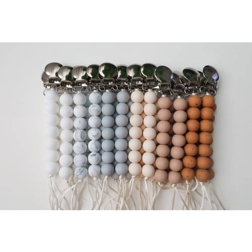 Neutral Pacifier Clip | Pacifier Holder | Binky Clip | Neutrals | Montessori Baby