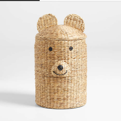 Bear Woven Kids Hamper with Handles