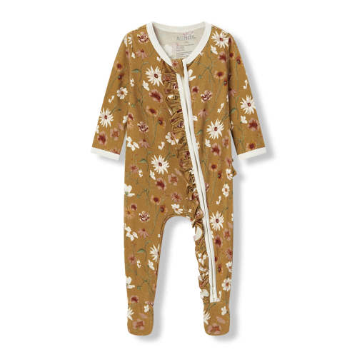 Wildflower Luxe Stretch Ruffle Footed Romper