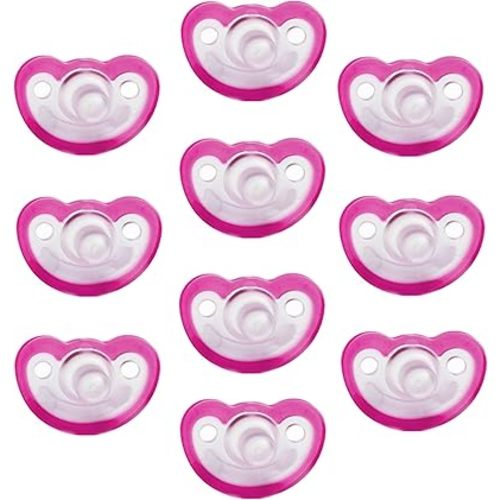Razbaby JollyPop 3+ Months Pacifier 10 Pack Unscented - Pink