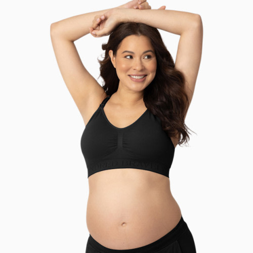 Kindred Bravely Simply Sublime Seamless Nursing Bra For Breastfeeding - Black, Large