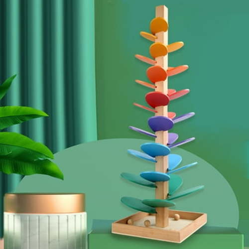 Toys Savings! Toycle Toy Building Blocks Wooden Music Tree, Ball Falling Ramp, Music Tree, Suitable For Baby Learning Development Educational Activity Toys Bir