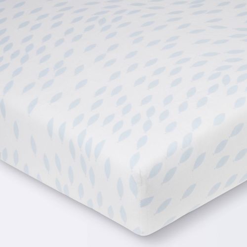Fitted Crib Sheet - Cloud Island™ School Of Fish Light Blue And White