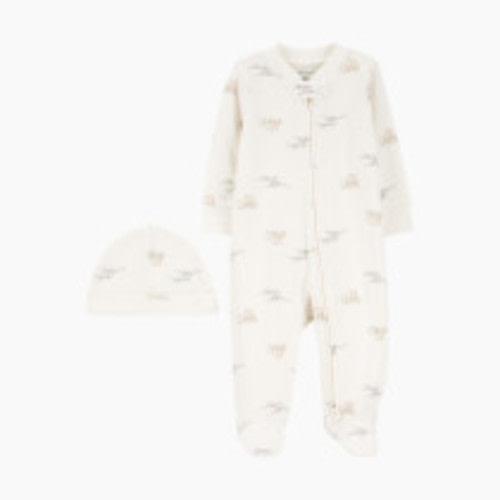 Carter's 2-Piece Sleep & Play and Cap Set - Ivory, Nb