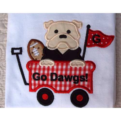Personalized Bulldog short Sleeved bodysuit, creeper or Tshirt