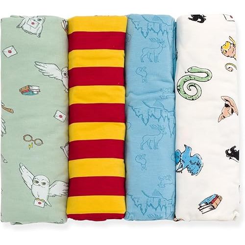 Harry Potter 4 Pack Swaddle Blankets - One Size Fits All