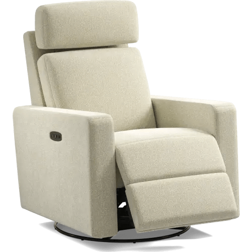 Clifton Beige Knitted Swivel Glider Recliner | Rooms to Go