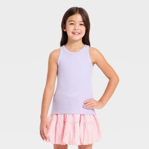 Girls' Ribbed Tank Top - Cat & Jack™ Lavender M