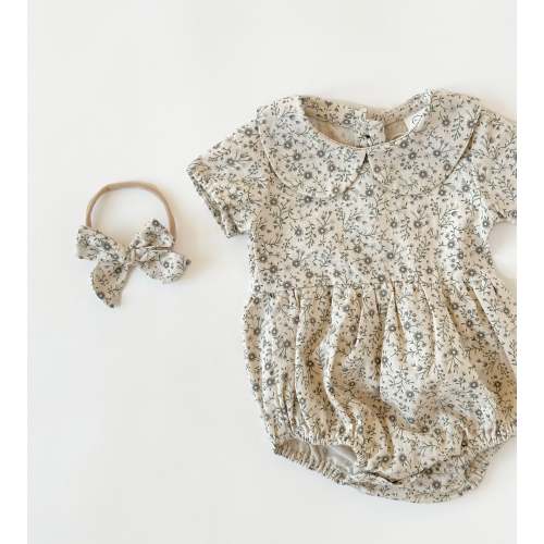 Allie Floral Romper – Olive and Cradle