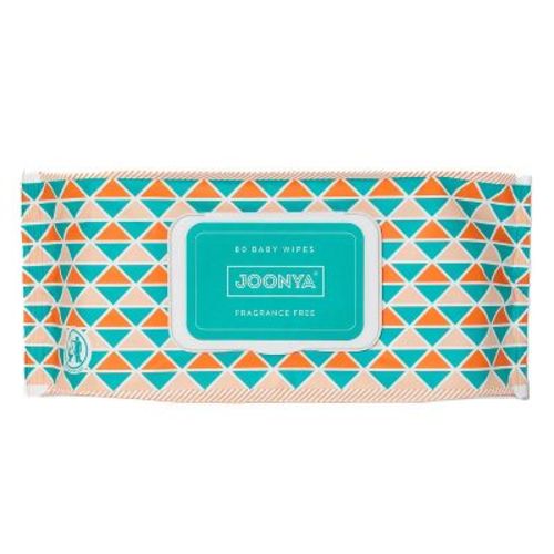 Joonya Baby Wipes - Non-Toxic, Dermatologically Tested, Compostable, Fragrance Free - 1 Pack of 80
