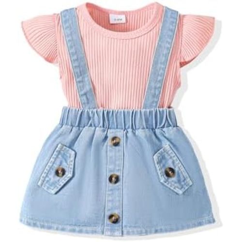 Newborn Baby Girl Clothes Dresses Outfits Gifts Romper Top Overalls Dress Suspender Skirt Sets for Infant Girls