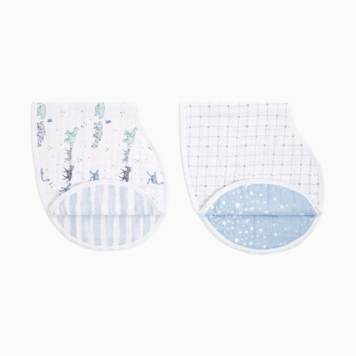 Cotton Muslin Burpy Bibs (2 Pack) - Rising Star