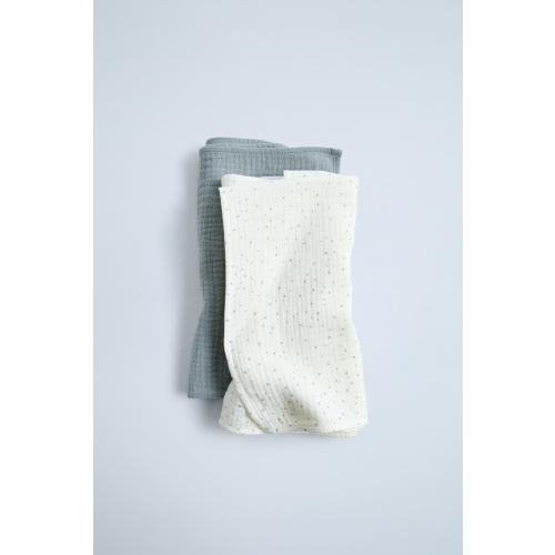 TWO-PACK OF STAR MUSLIN SWADDLES