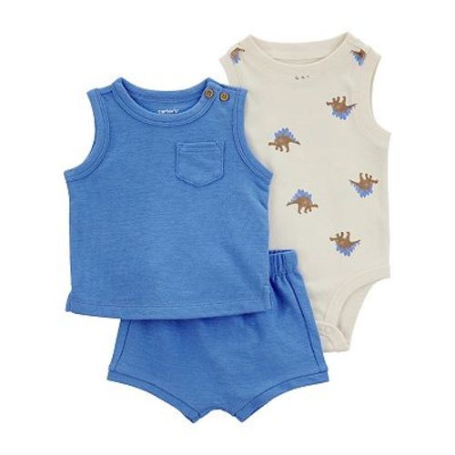 Baby Boy Carter's 3-pc. Tank Top, Dinosaur Bodysuit & Shorts Set
