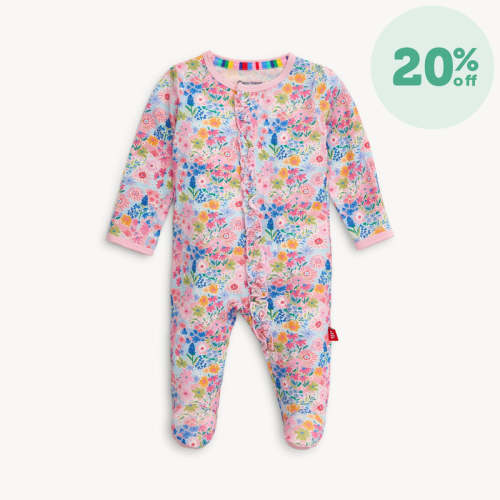 lily modal magnetic parent favorite footie with ruffle