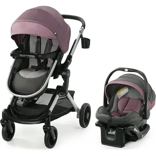 Graco Modes Nest Travel System, Includes Baby Stroller with Height Adjustable Reversible Seat, Pram Mode, Lightweight Aluminum Frame and SnugRide 35 Lite Elite Infant Car Seat, Norah