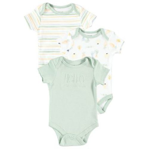 Chick Pea Gender Neutral Baby Bodysuit Short Sleeve Bodysuit Gift For Newborn 0-3 Months Seafoam Green