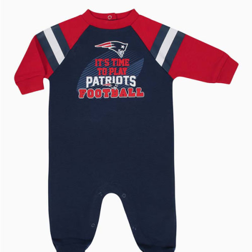 Gerber New England Patriots Baby Sleep and Play Coverall | The Paper Store