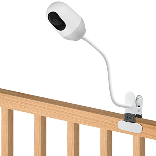 Baby Monitor Mount Compatible with Nooie Monitor,Nooie Pet Camera Indoor Baby Monitor Camera 15.7 inches Flexible Long Gooseneck Arm, Baby Monitors Holder for Crib Baby Camera Stand Without Tools