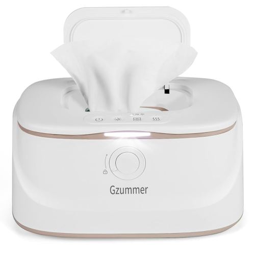 Baby Wipe Warmer, Wipe Warmer and Baby Wet Wipes Dispenser, 3 Temperature Control Large Capacity Wipes Warmer for Babies with Night Light (Pure White)