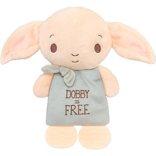 KIDS PREFERRED Harry Potter Dobby Teether Plush Toy Crinkle Cloth for Newborn Baby Boys and Girls 9.5 inches