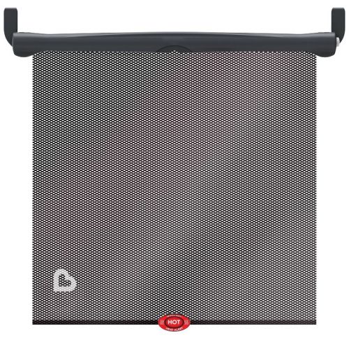 Munchkin Sun Safety Car Window Rollershade with Heat Alert - Black - 2pk