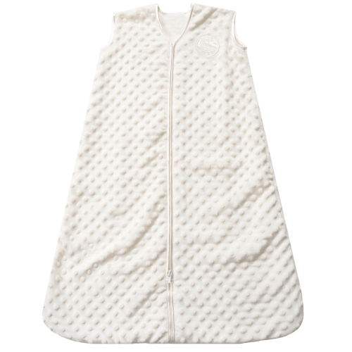Cream Plushy Dot Velboa Wearable Baby Blanket L | HALO